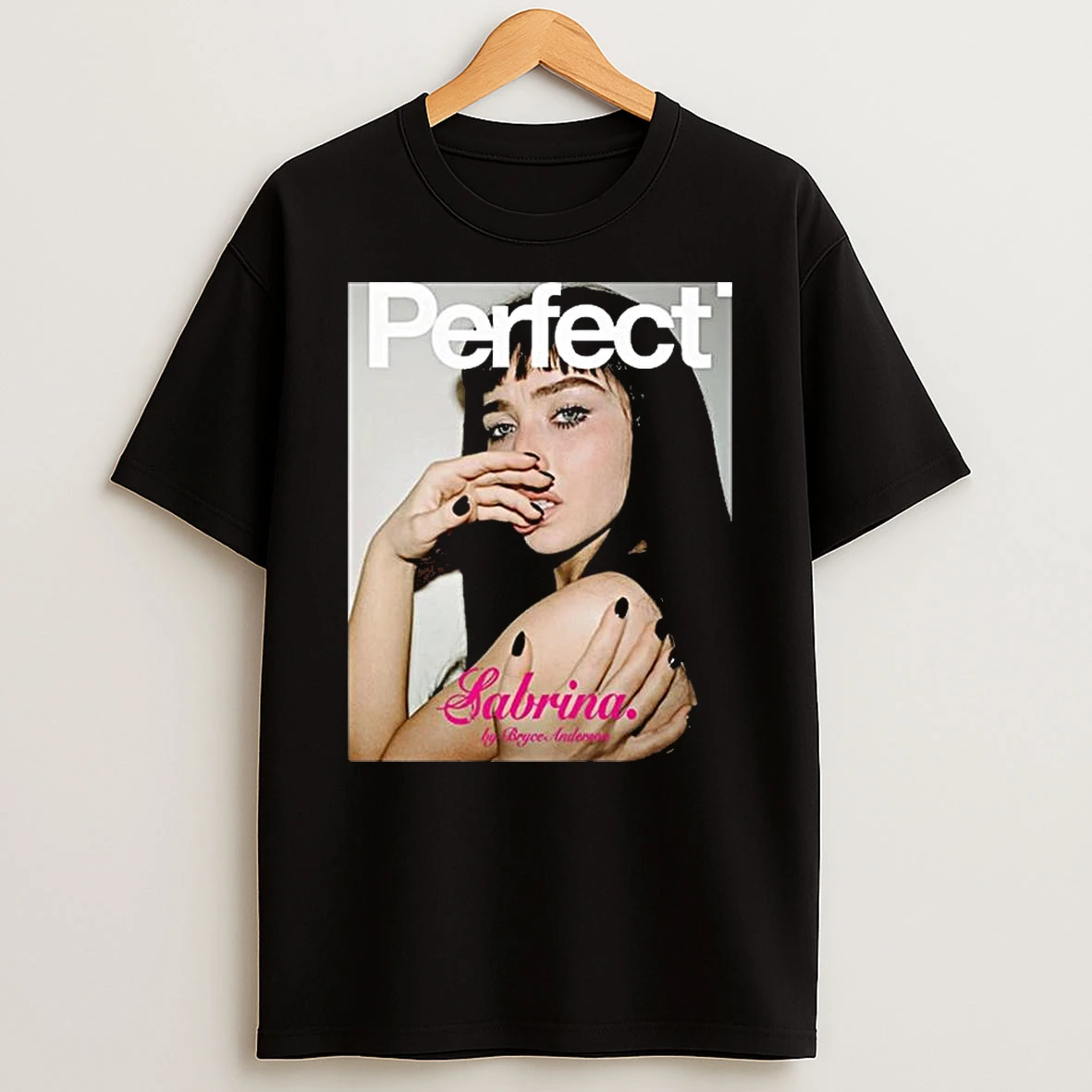 Sabrina Carpenter Stun Dark Hair For Perfect Magazine 2026 T Shirt