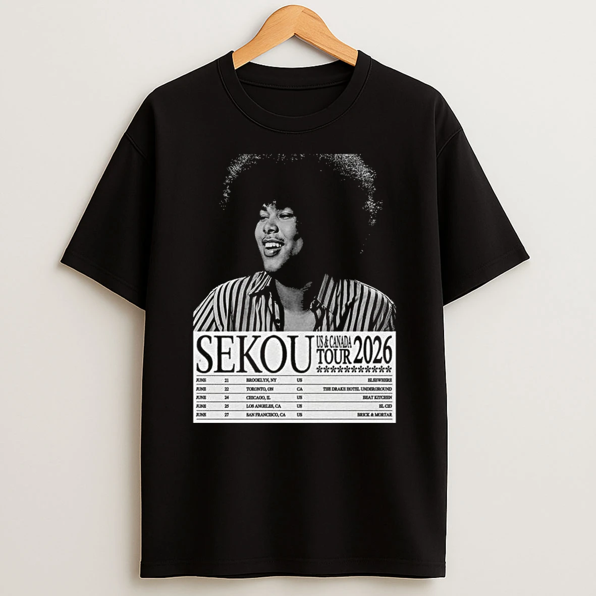 Sekou Us Canada Tour 2026 T Shirt