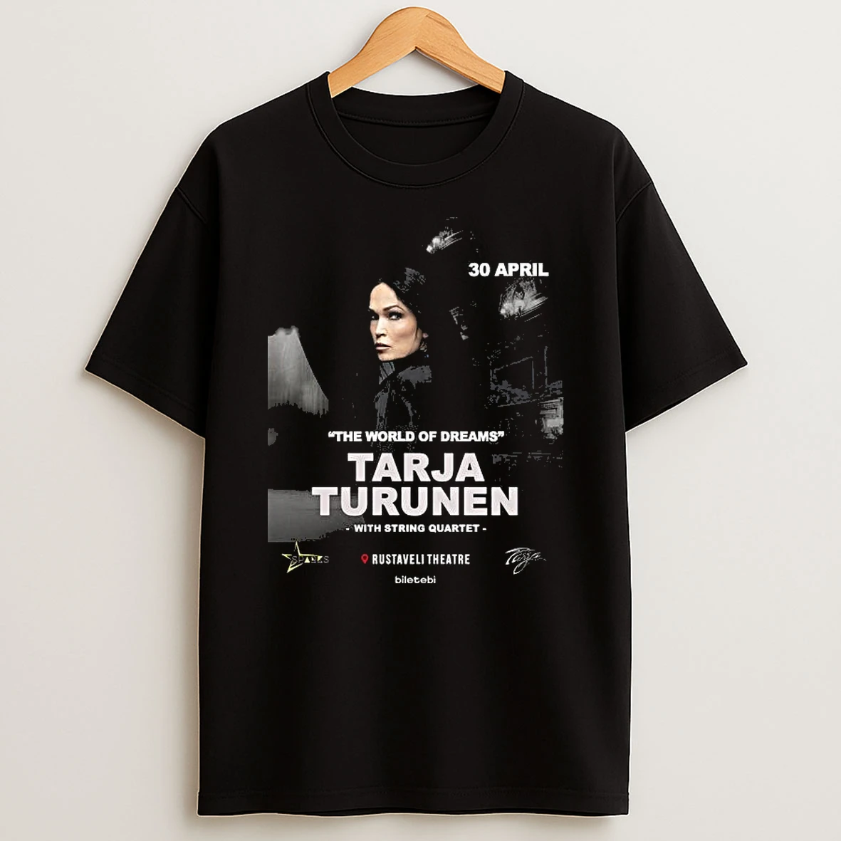 Tarja Turunen April 30 2026 Living The Dream Together Tour T Shirt