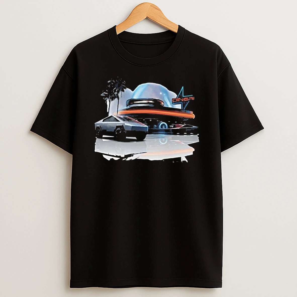 Tesla Hollywood Retro Diner T Shirt