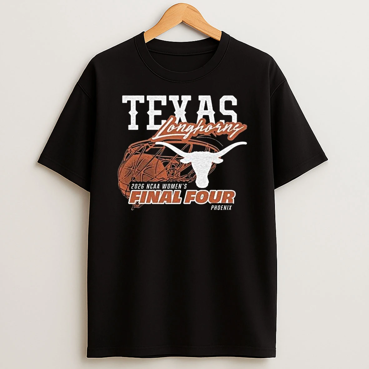 Texas Longhorns 2026 Ncaa Womens Final Four Black T Shirt