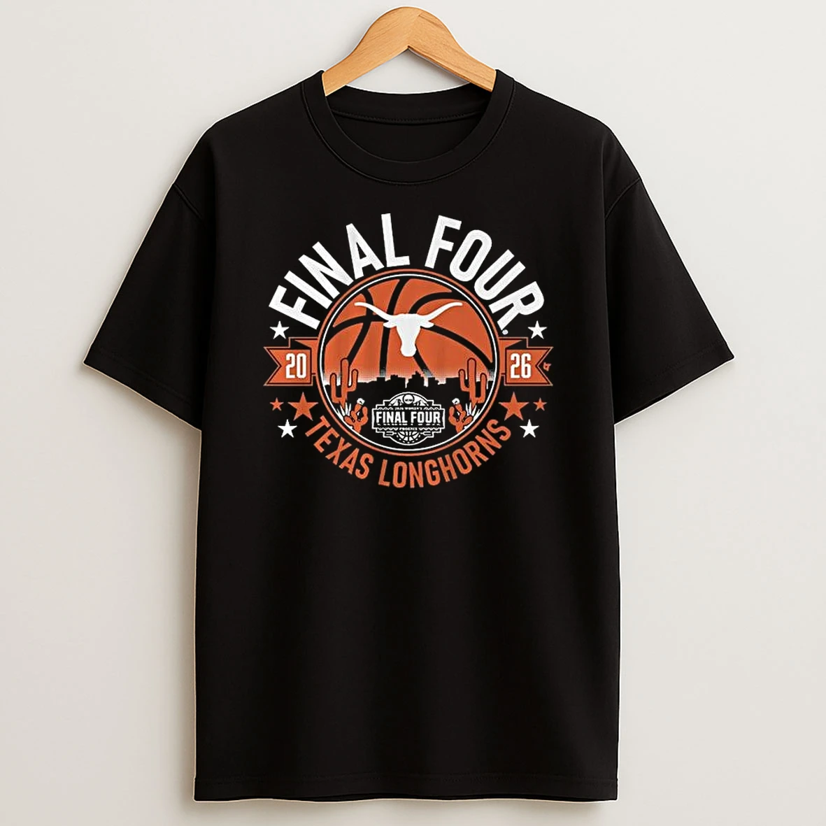 Texas Longhorns Wbb 2026 Final Four T Shirt