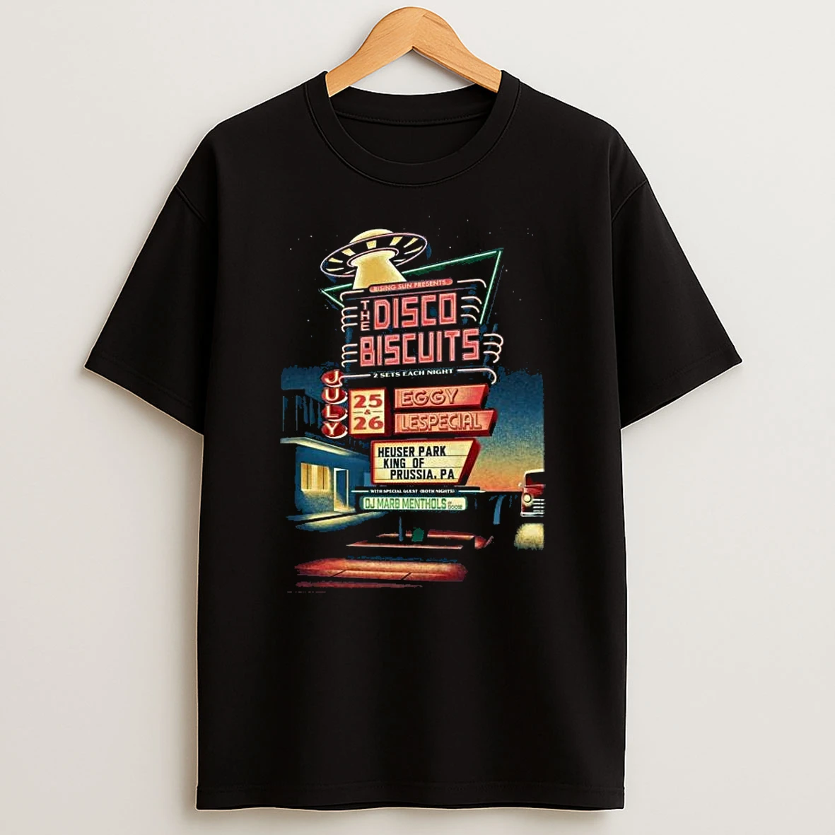 The Disco Biscuits 2026 Concert Tour King Of Prussia Pa July 25 26 T Shirt