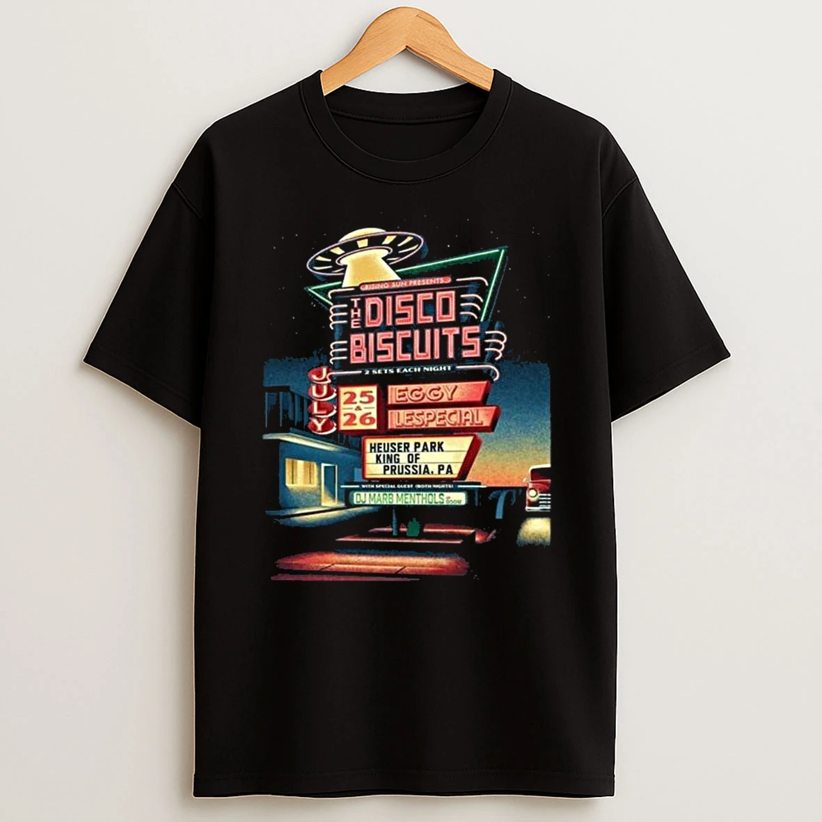 The Disco Biscuits Heuser Park King Of Prussia Pa Event On July 25 And 26 2026 T Shirt