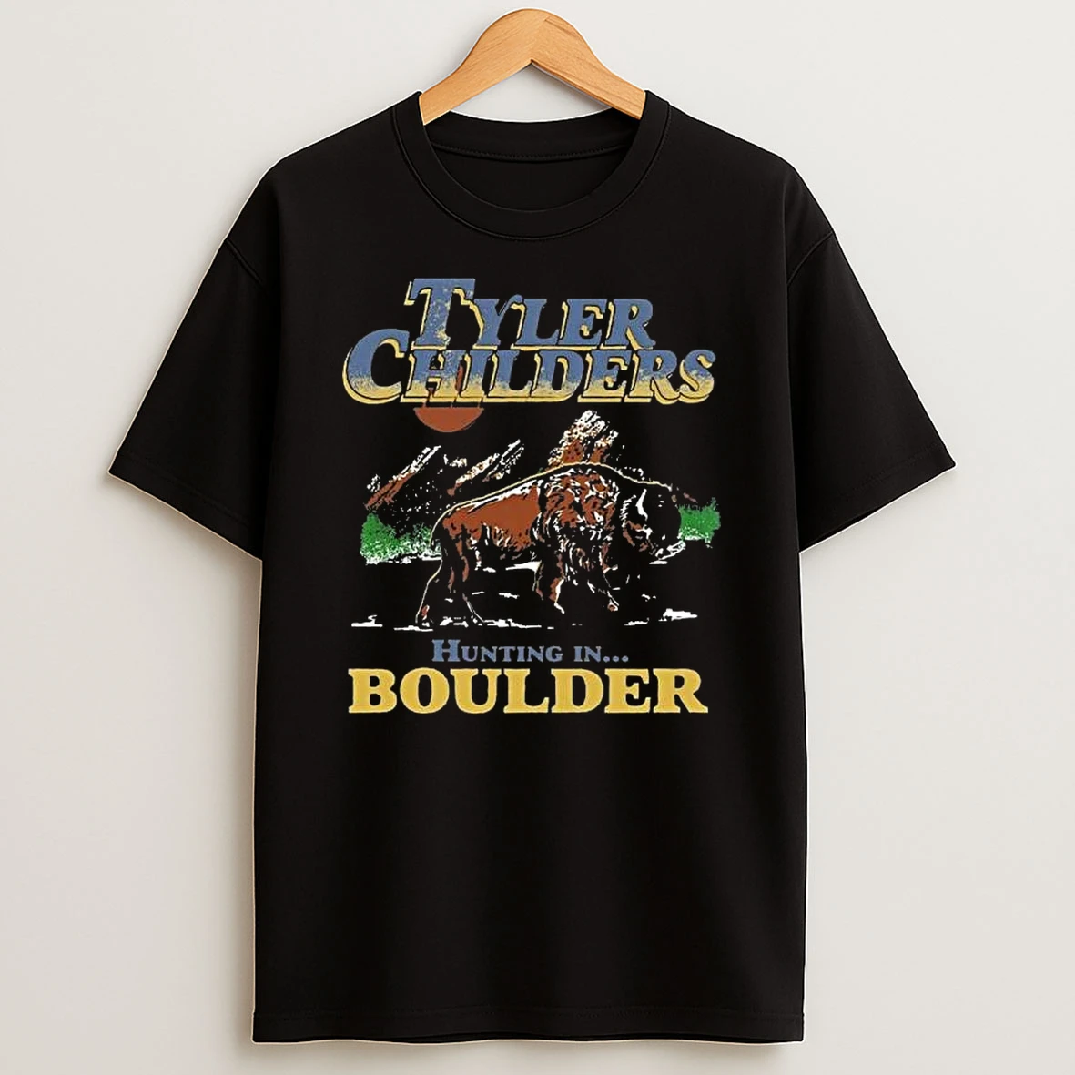 Tyler Childers Snipe Hunt Tour Merch Hunting In Boulder Colorado At Folsom Field On July 18 2026 T Shirt