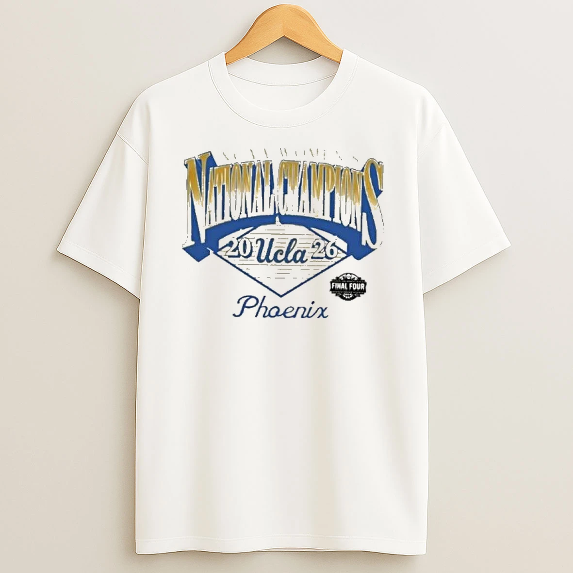 Ucla Bruins 2026 Ncaa Womens Basketball National Champions Phoenix T Shirt