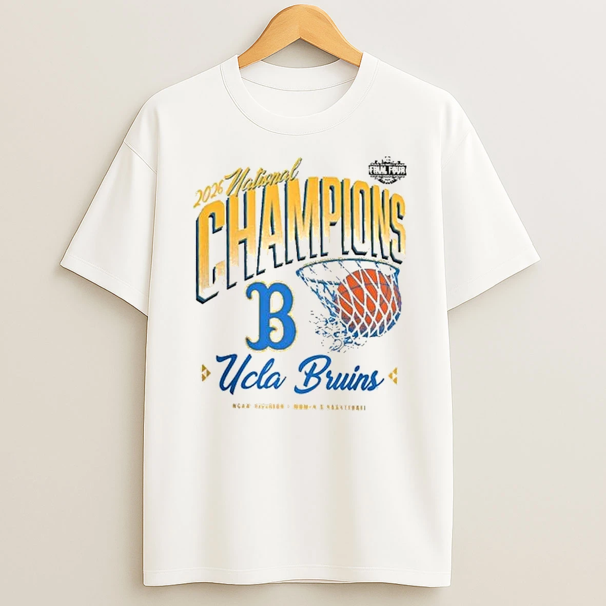 Ucla Bruins 2026 Ncaa Womens Basketball National Champions Pressure Pulse T Shirt