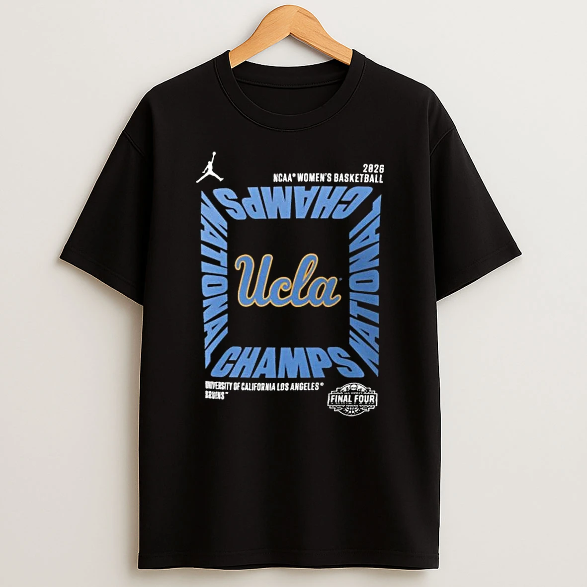 Ucla Bruins 2026 Ncaa Womens Basketball National Champions Square Celebration T Shirt