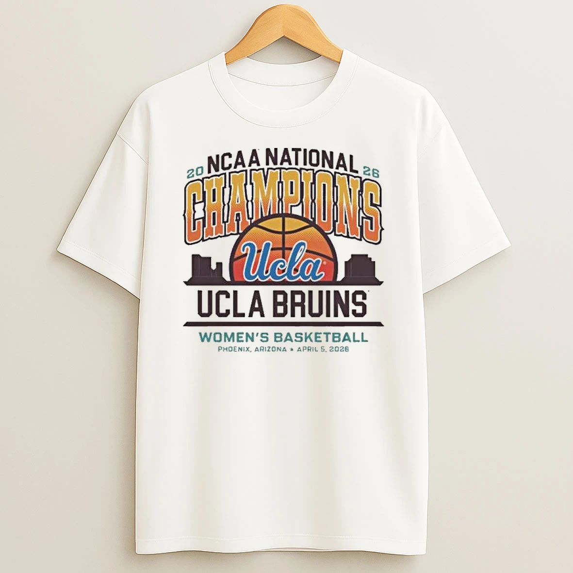 Ucla Bruins 2026 Womens Basketball National Champions Phoenix T Shirt