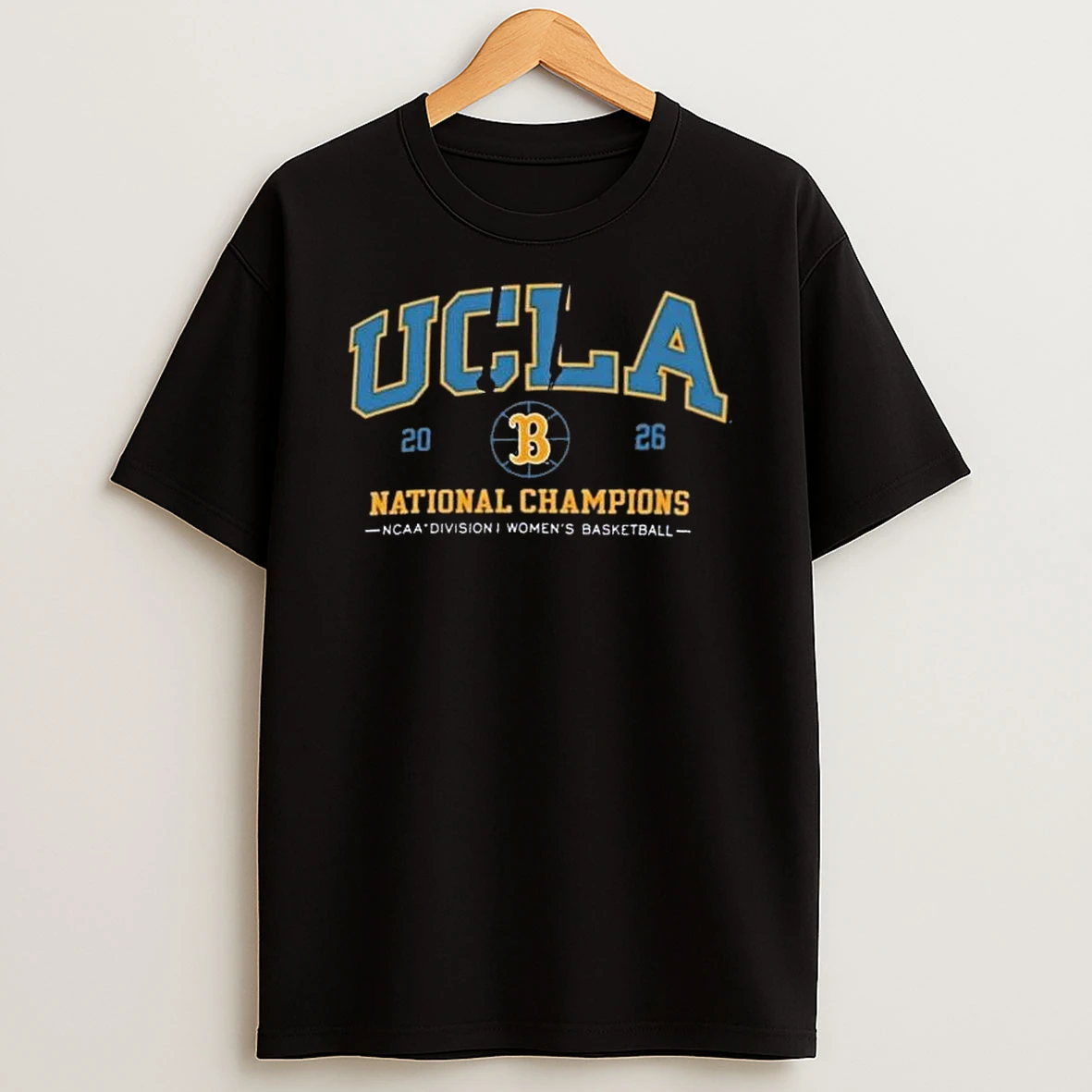 Ucla Bruins Arch Over Ball 2026 Womens National Champs T Shirt