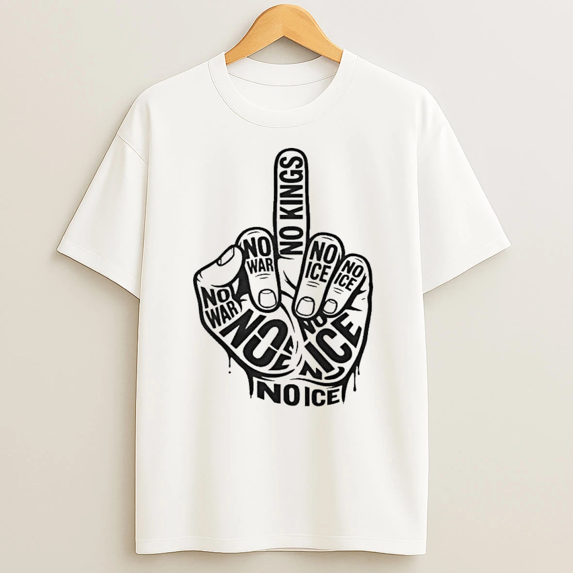 Mvauwusj No Kings Patriotic Anti War T Shirt