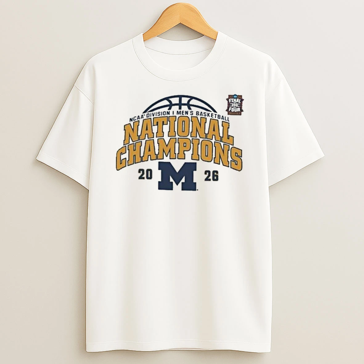 Oe3weojt Michigan Wolverines Championship 2026 Ncaa Mens Basketball National Champions T Shirt