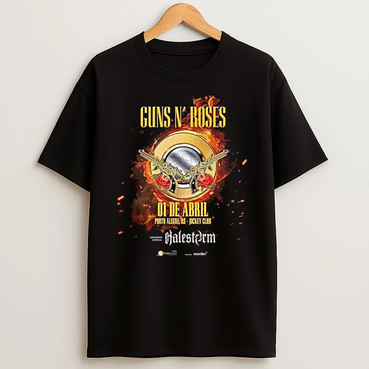 Wkjjhhbf Gun N Rose 01 De Abril Porto Alegre T Shirt