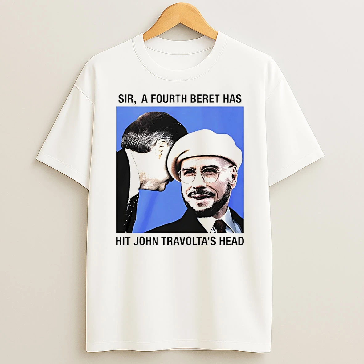 Classic Sir A Fourth Beret Has Hit John Travoltas Head Vintage T Shirt
