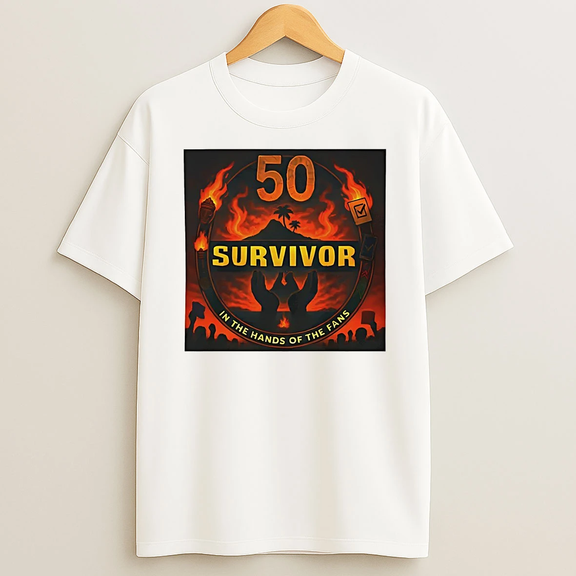 Classic Survivor Season Fifty 50 Outlast Outwit Outplay In The Hands Of The Fans T Shirt