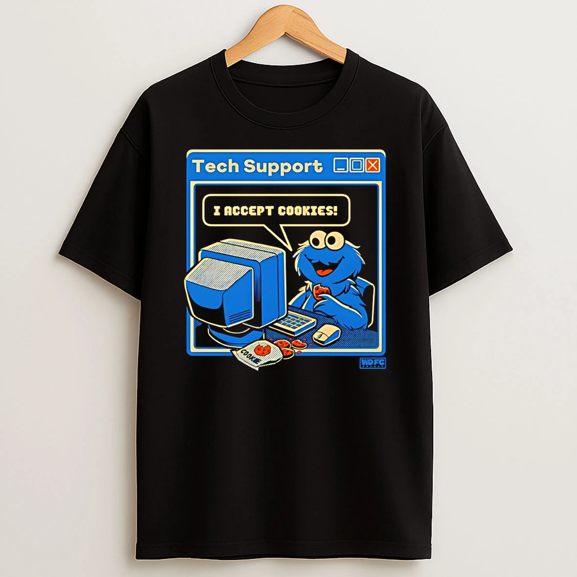 Classic Tech Support I Accept Cookies Cookie Monster T Shirt