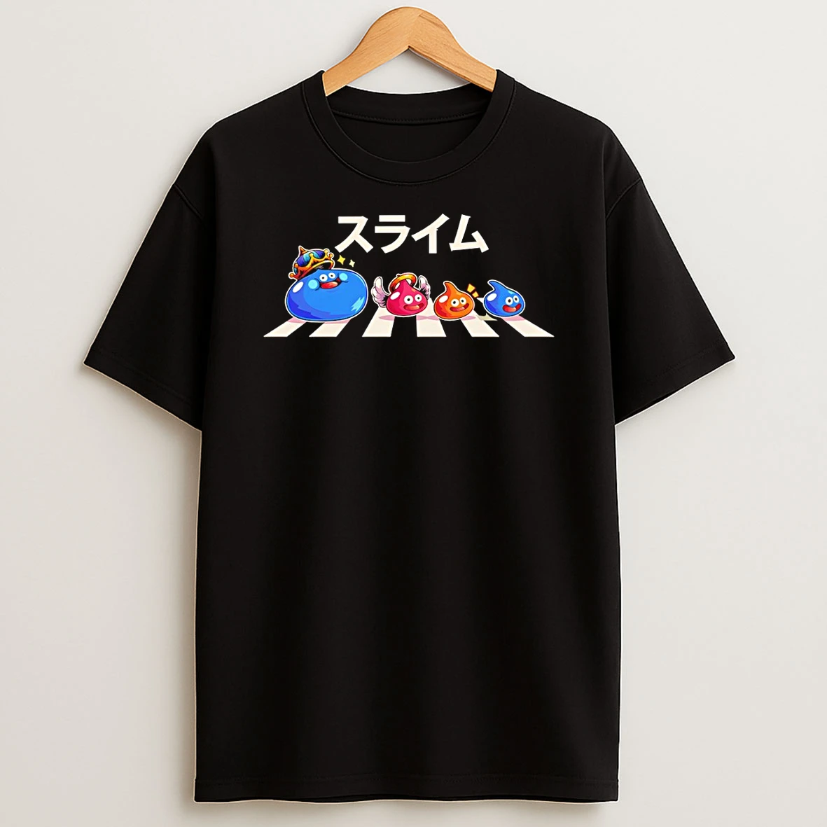 Classic The Slimes Jp King Slime Smaller Slimes Crossing Abbey Road T Shirt