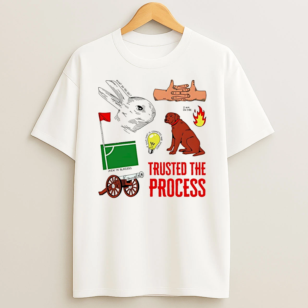Classic Trusted The Process What Do You See I Am On Fire T Shirt