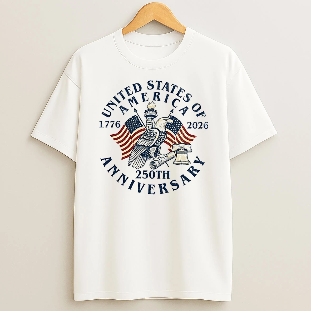 Classic Usa 250th Anniversary 1776 2026 T Shirt