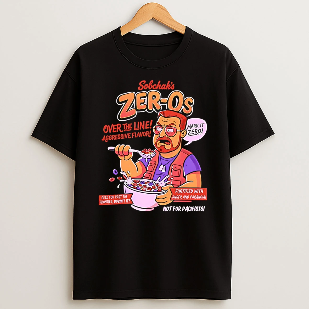 Classic Walter Sobchak From The Big Lebowski Sobchaks Zeros Over The Line Aggressive Flavor T Shirt