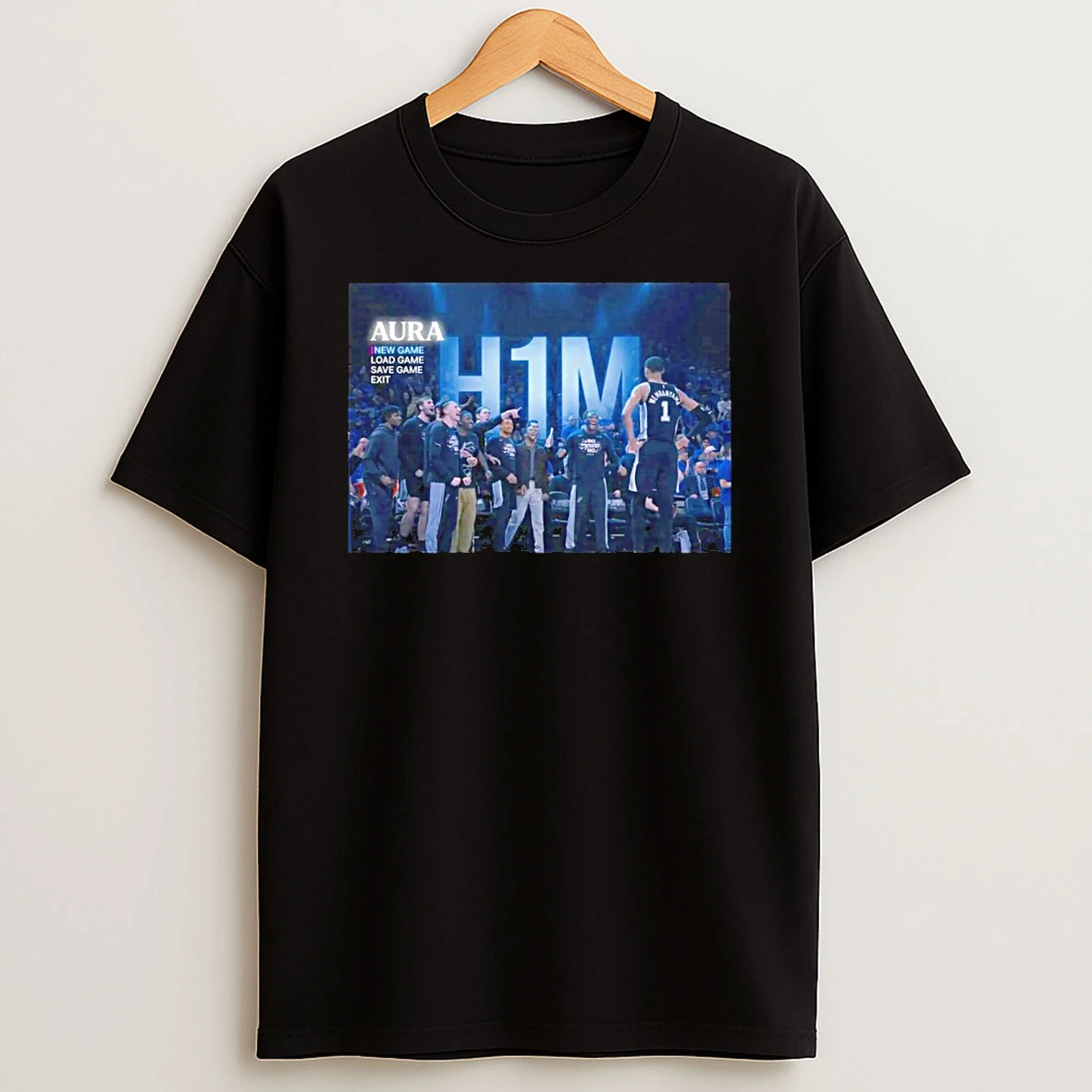 Classic Wemby H1m Aura Video Game Loading Screen Parody T Shirt