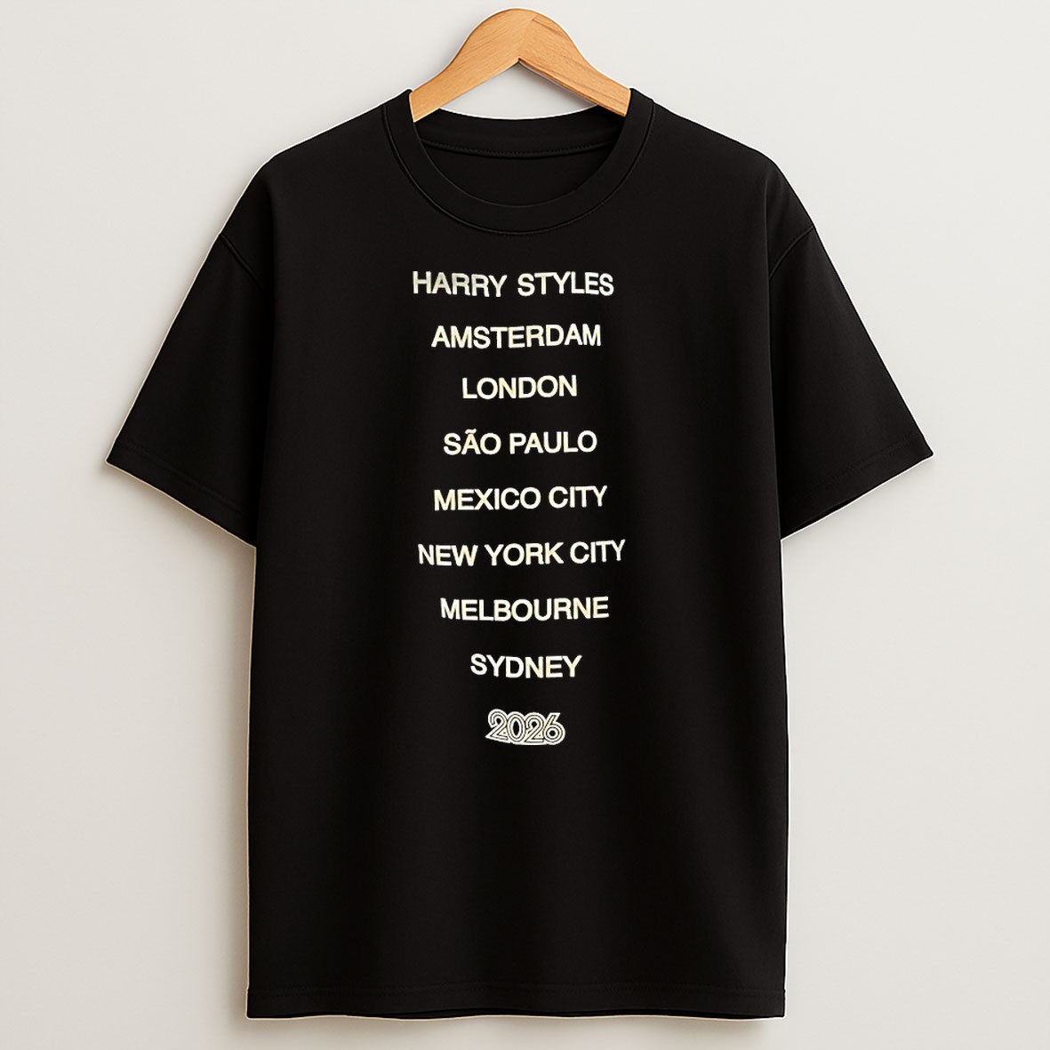 Harry Amsterdam London Sao Paulo Mexico City New York City Melbourne Sydney 2026 T Shirt