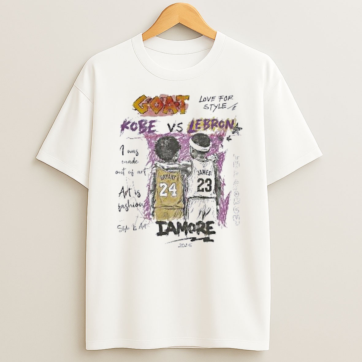 Kobe Vs Lebron Goat I Am More Art T Shirt