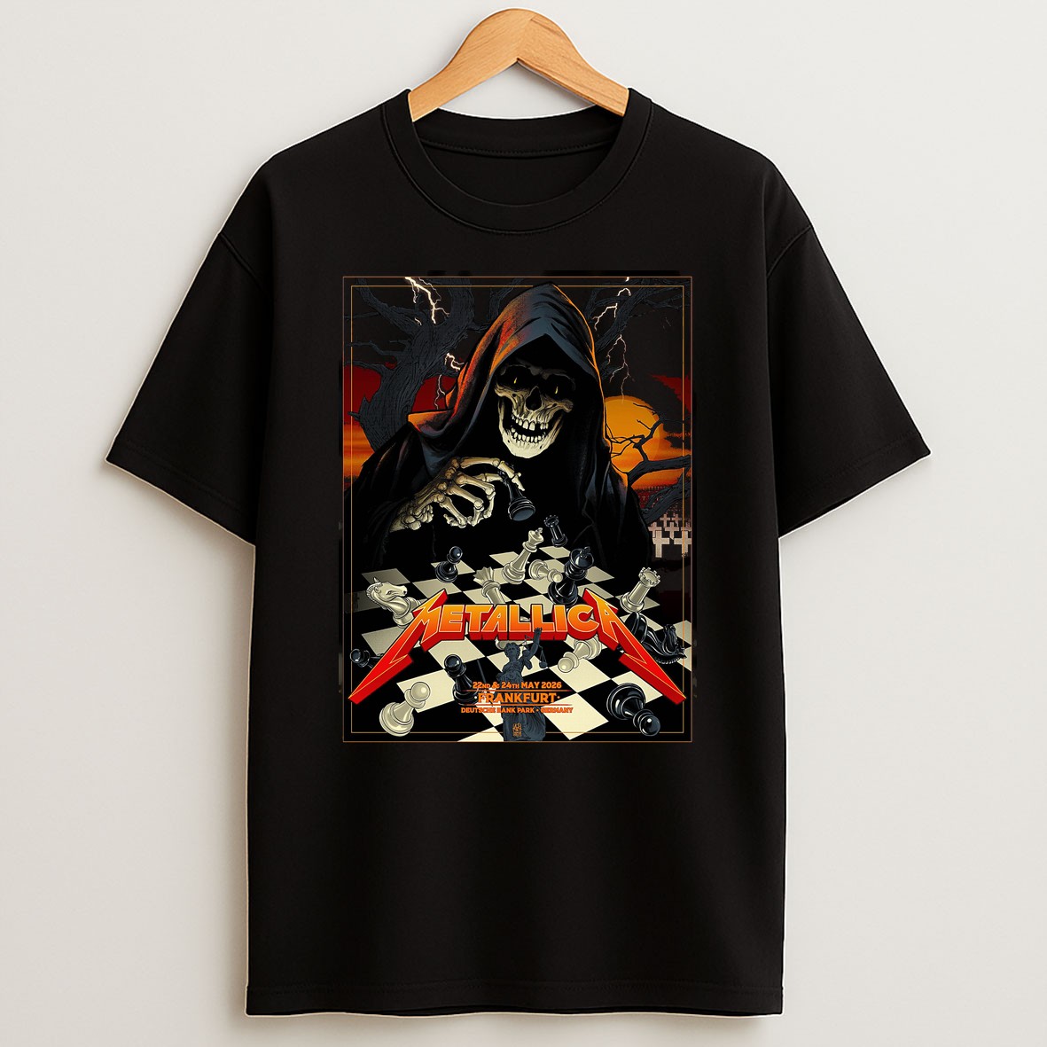Metallica Frankfurt M72 Tour 2026 Wall Art Decor T Shirt