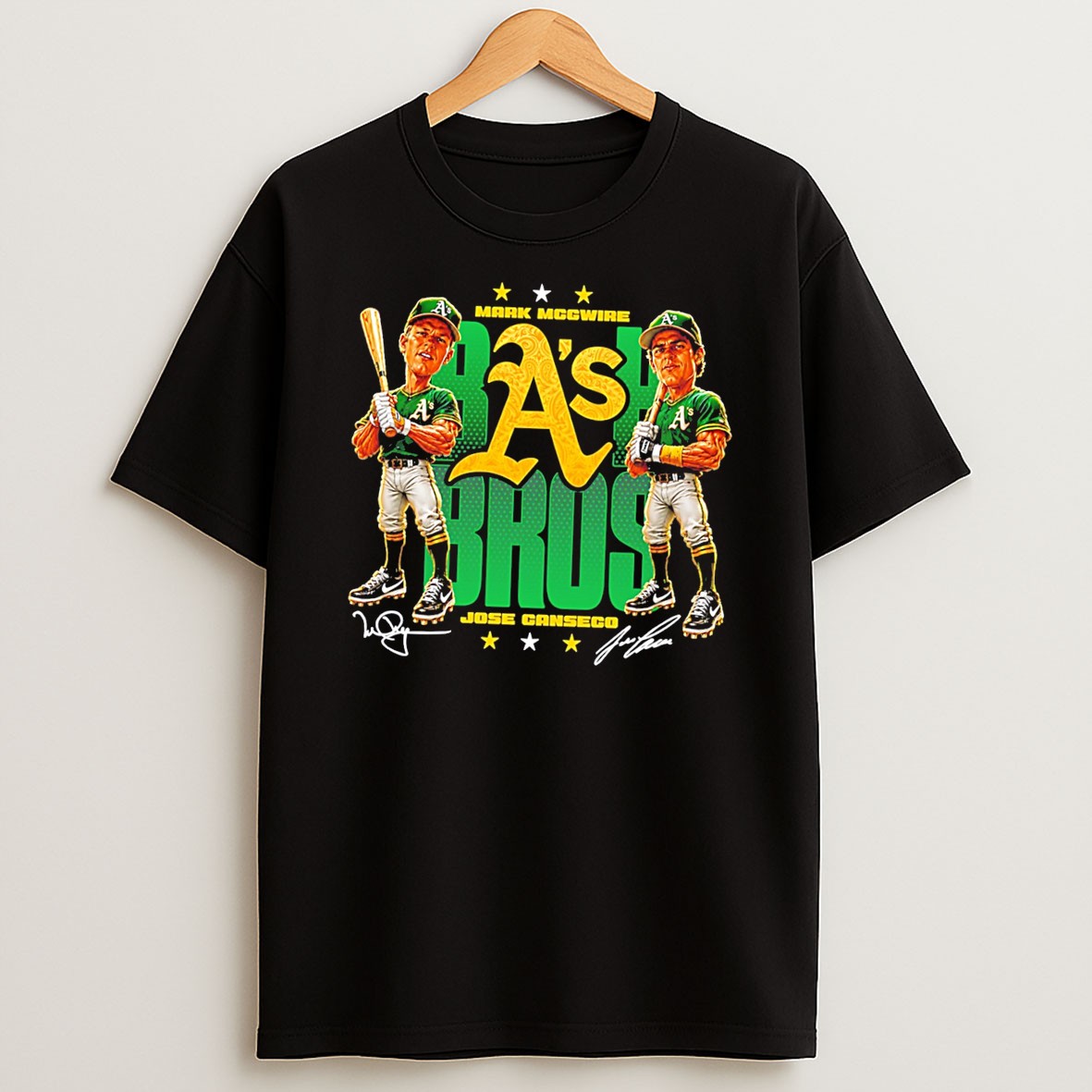 Official Jose Canseco And Mark Mcgwire Oakland Athletics Signature Tee T Shirt