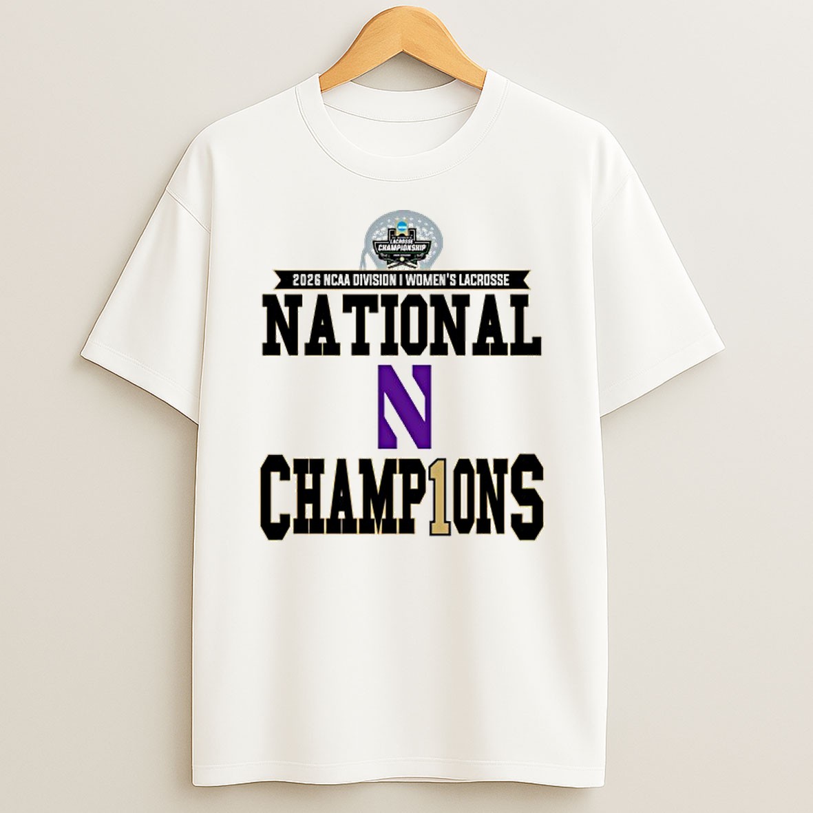 Official Northwestern Wildcats 2026 Ncaa Division I Womens Lacrosse National Champions T Shirt