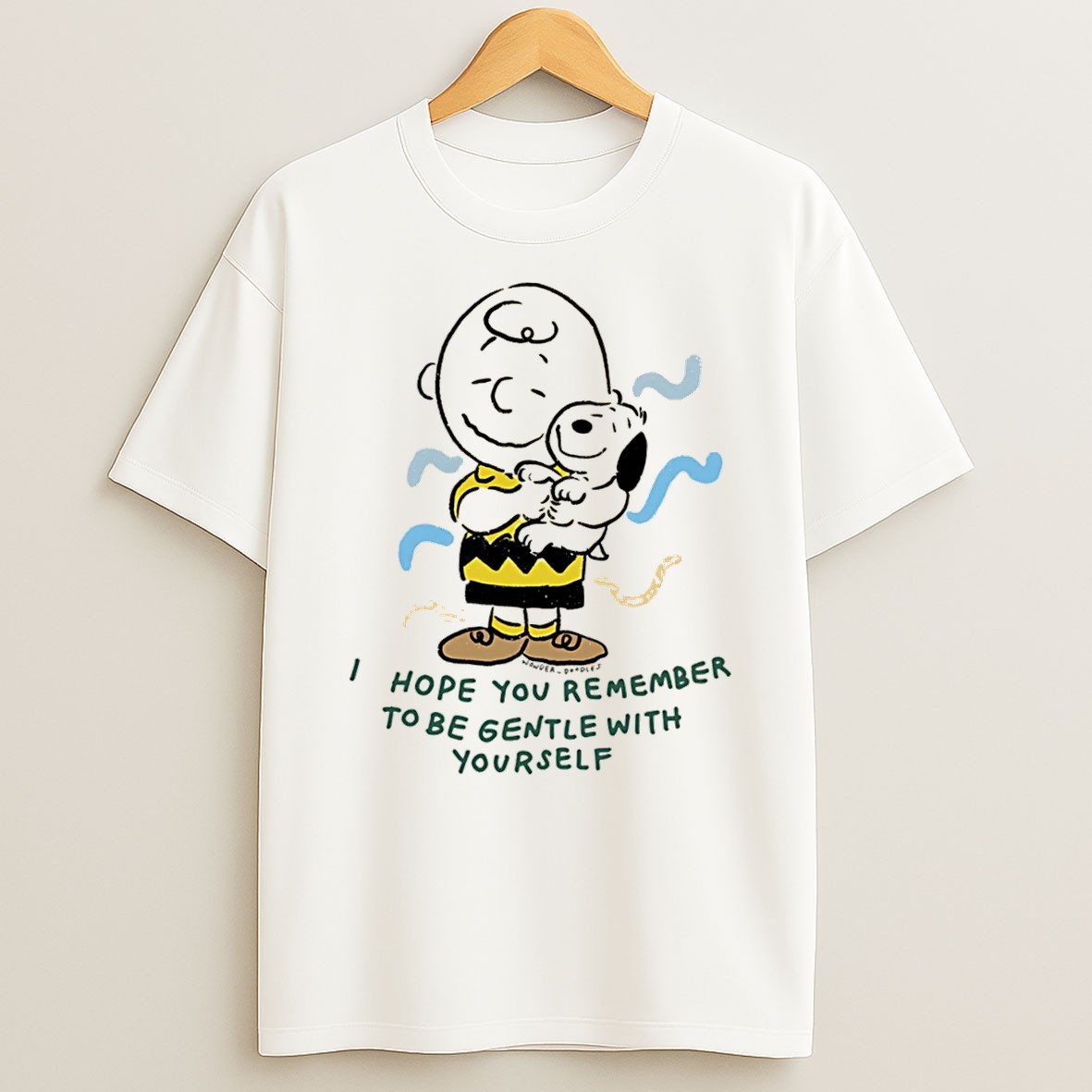 Official Peanuts I Hope You Remember To Be Gentle With Yourself Tee T Shirt
