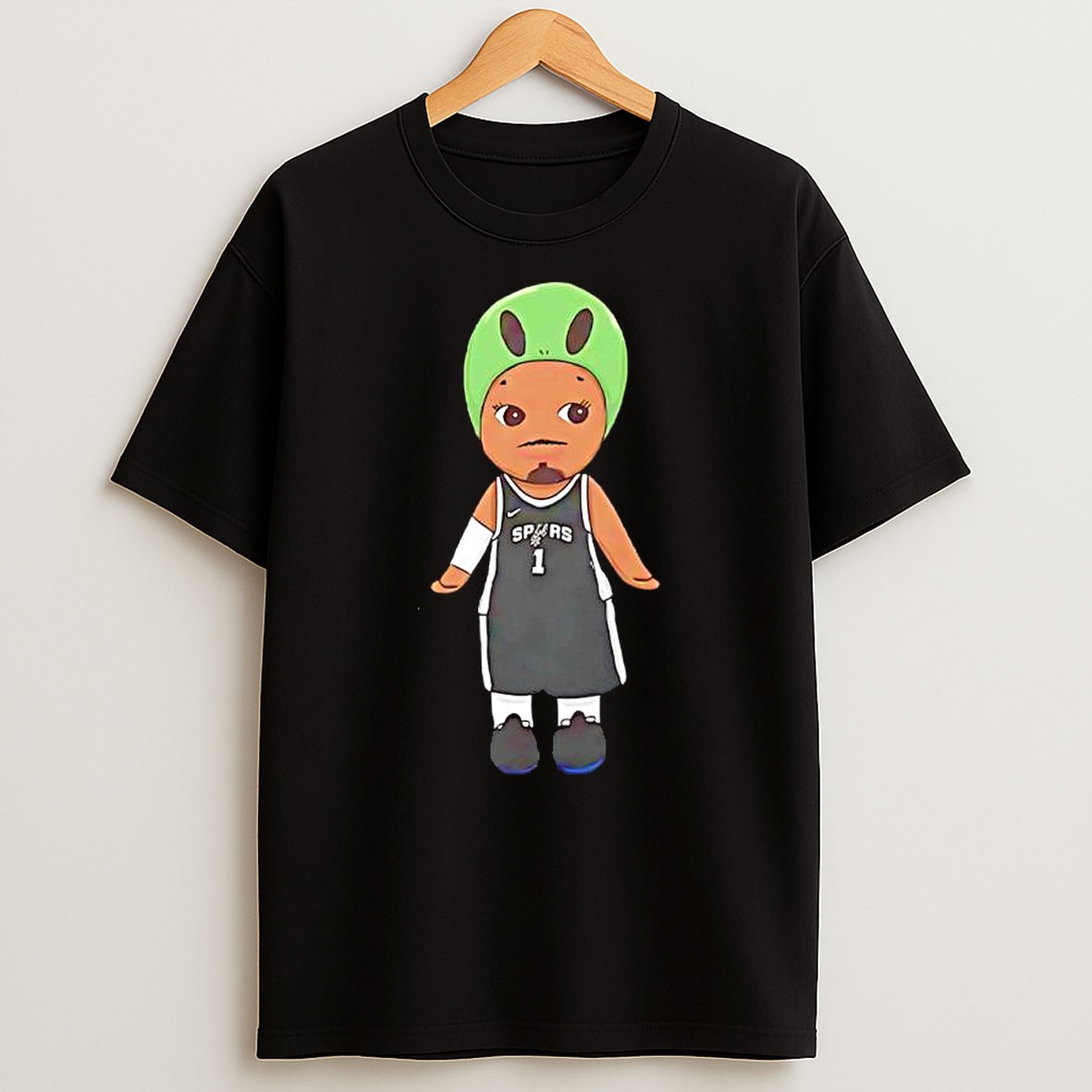 Official Victor Wembanyama San Antonio Spurs Wemby Alien Chibi Player T Shirt