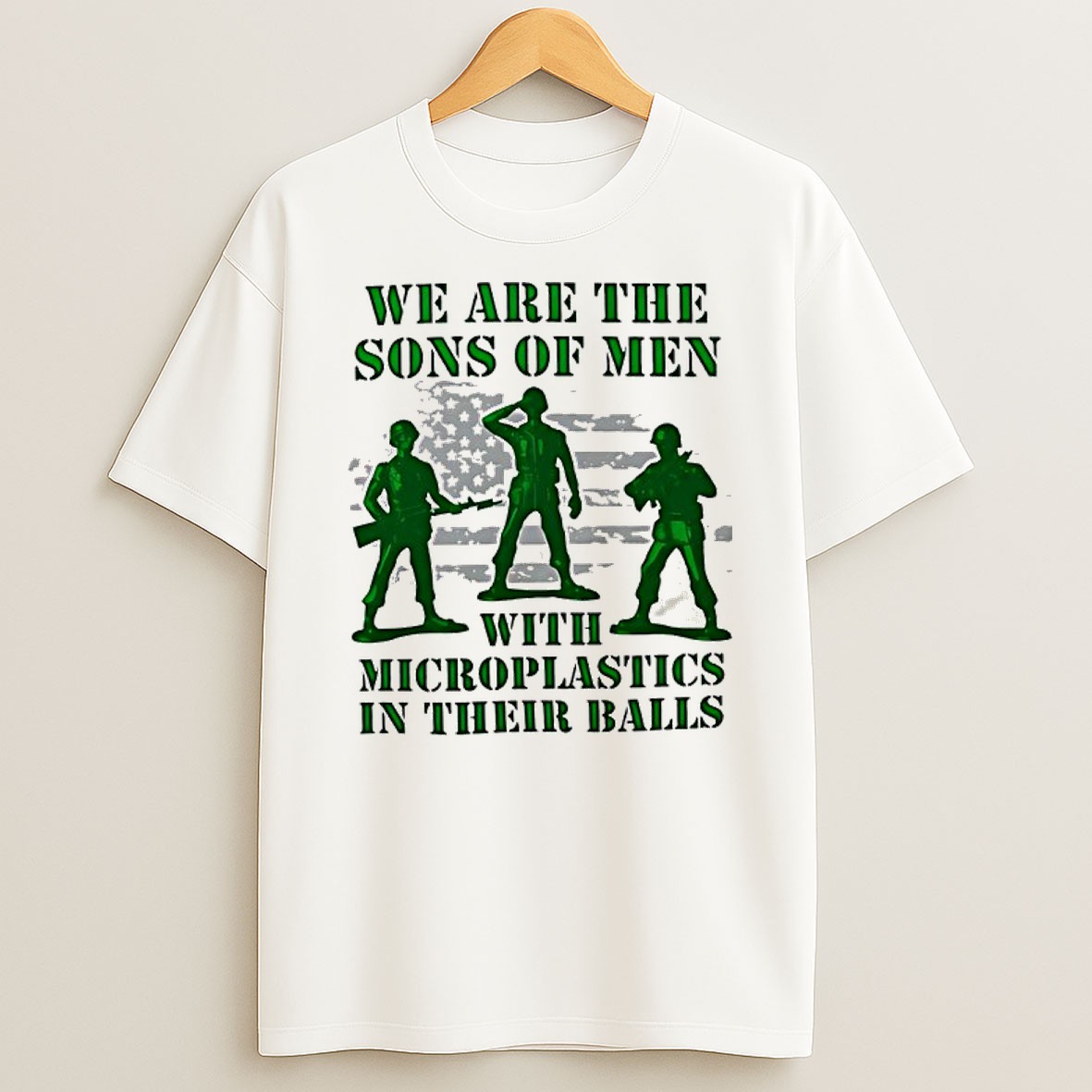 Official We Are The Sons Of Men With Microplastics In Their Balls T Shirt