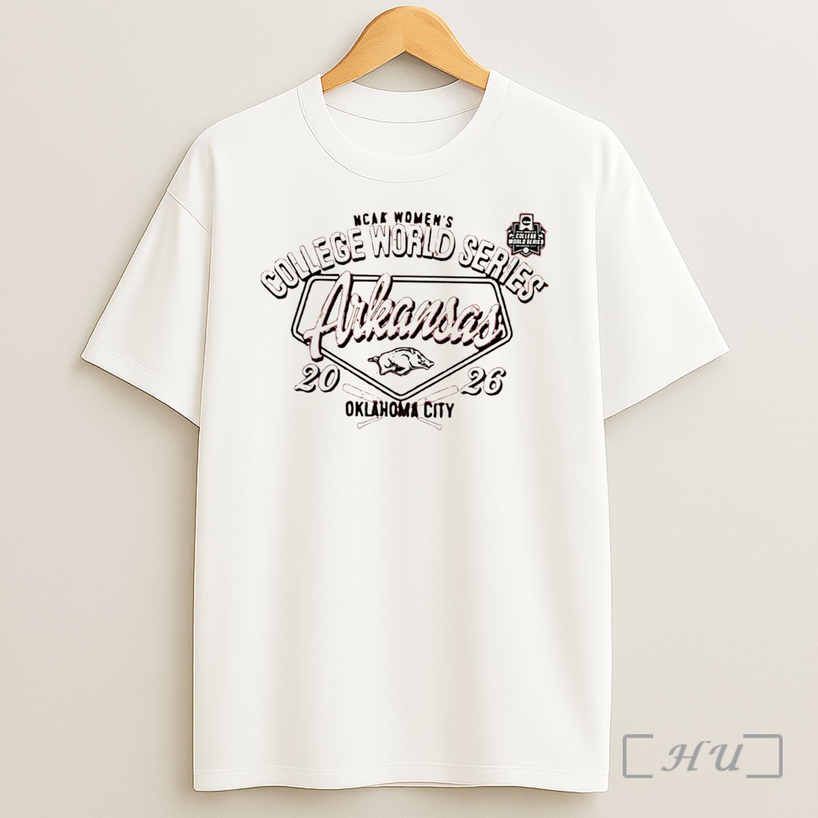 Officials Arkansas Razorbacks 2026 Womens College World Series Bound Classic Tee Shirt