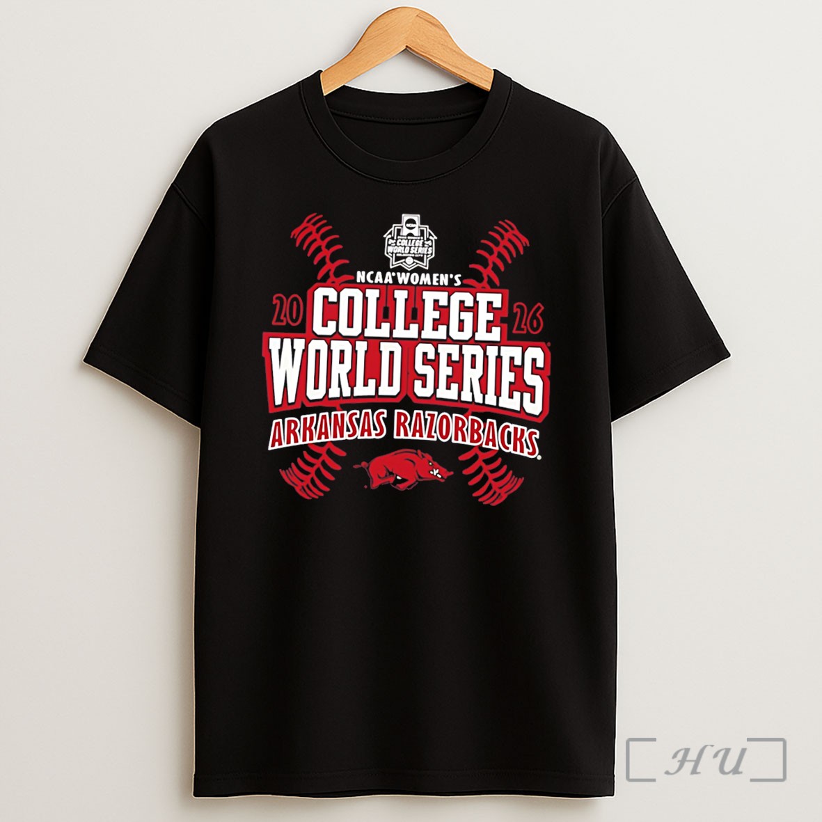 Officials Arkansas Razorbacks 2026 Womens College World Series Bound Tee Shirt