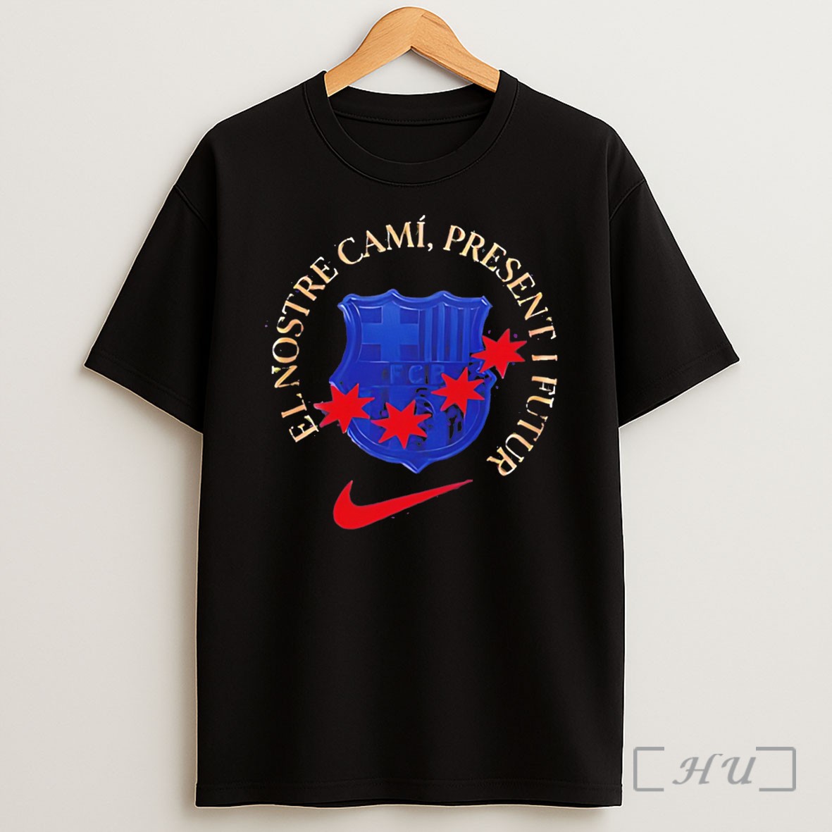 Officials Barcelona Femeni Champions League Campiones 2026 Logo Tee Shirt