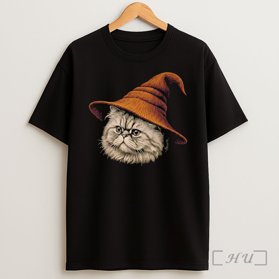 Officials Beanie Cat Wizard Cartoon Tee Shirt