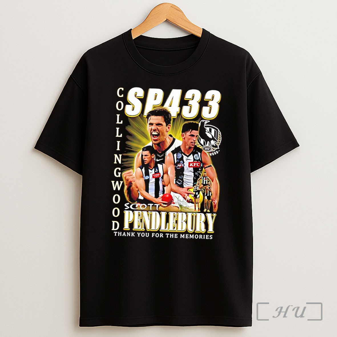 Officials Collingwood Football Club Scott Pendlebury Thank You For The Memories Tee Shirt