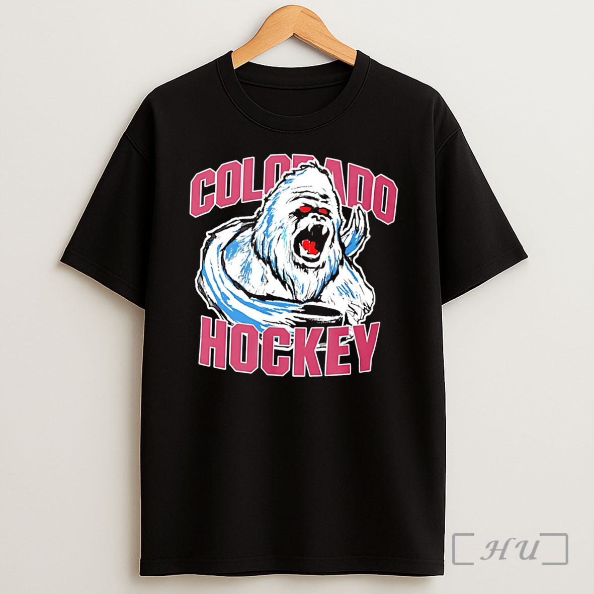 Officials Colorado Hockey Yeti Mascot Tee Shirt