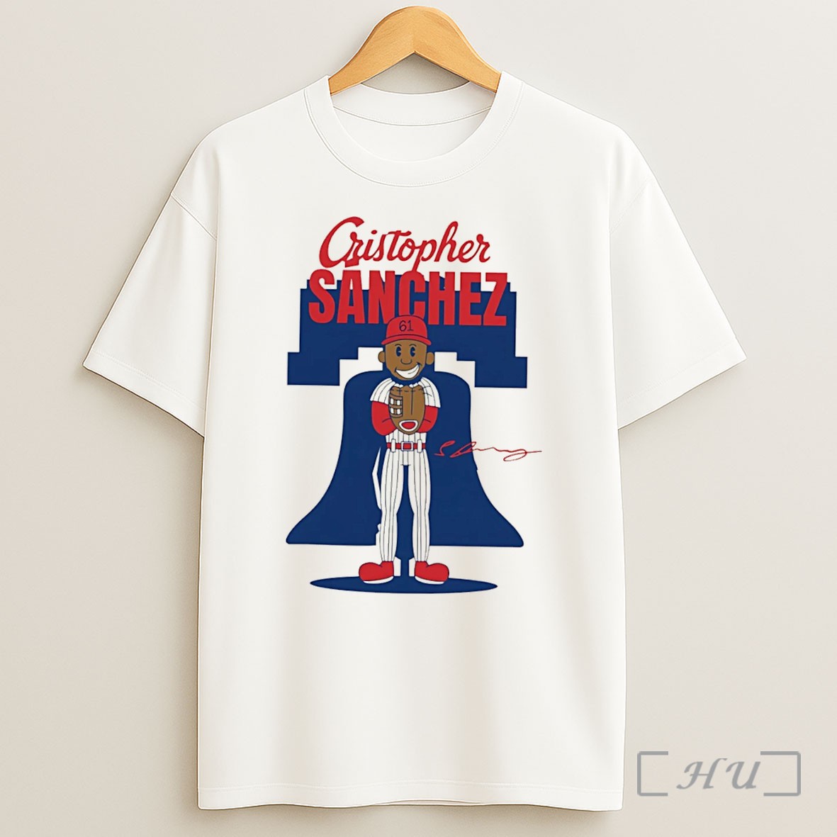 Officials Cristopher Sanchez Phialdelphia Phillies Superstar Cartoon Toddler Tee Shirt