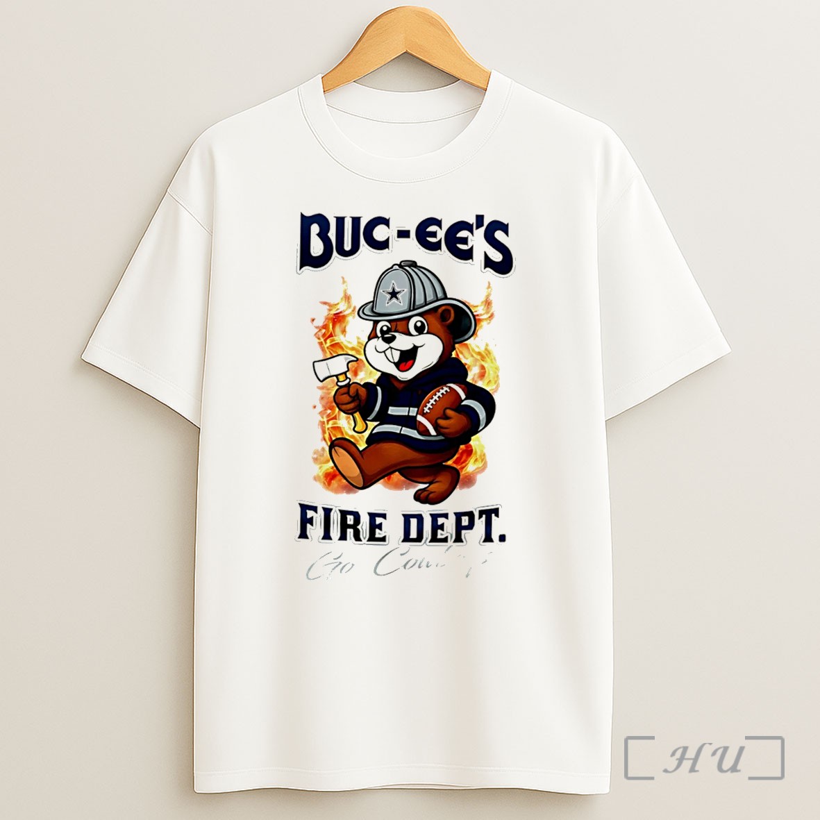 Officials Dallas Cowboys Buc Ees Fire Dept Go Bears Firefighter Strong Tee Shirt