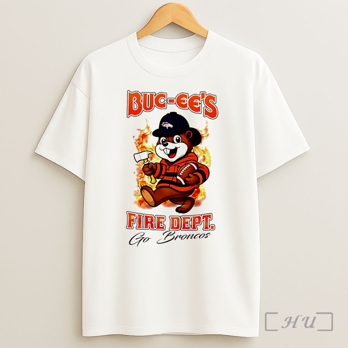 Officials Denver Broncos Buc Ees Fire Dept Go Bears Firefighter Strong Tee Shirt
