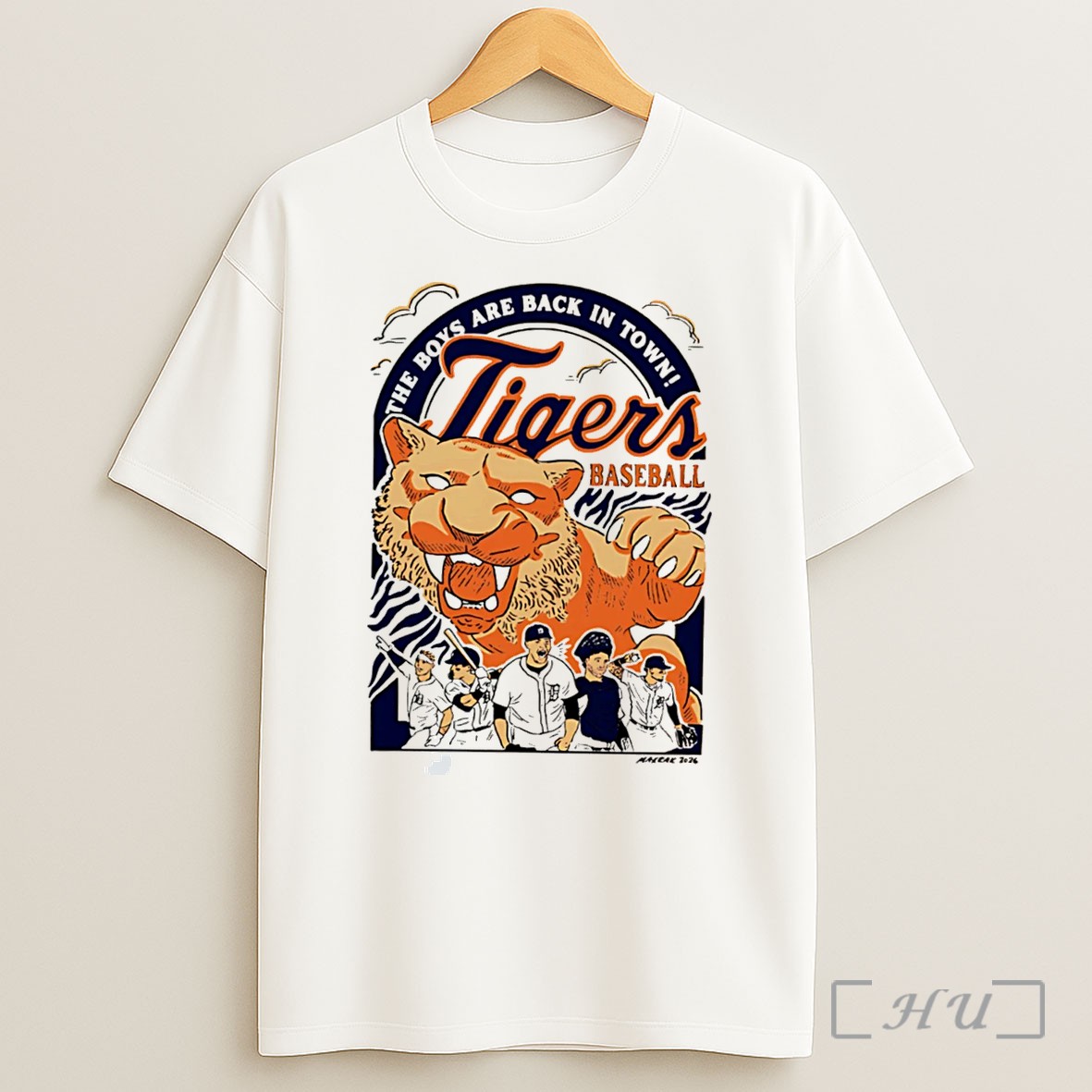 Officials Detroit Tigers Baseball They Boys Are Back In Town Tee Shirt