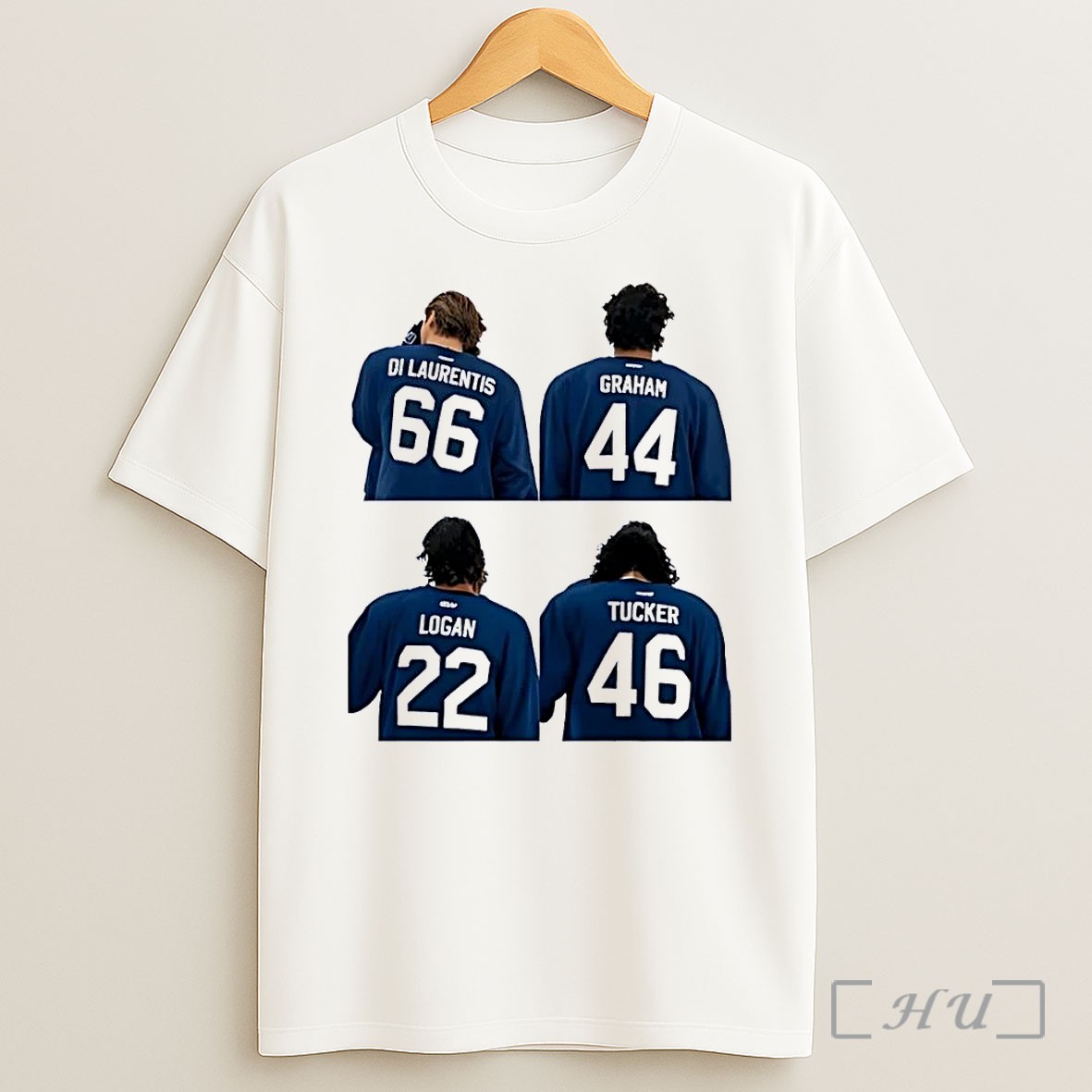 Officials Di Laurentis 66 Graham 44 Logan 22 Ttucker 46 The Hockey Guys Jersey White Shirt