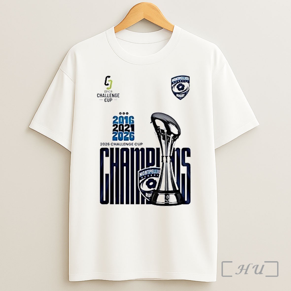Officials Epcr Challenge Cup 2016 2021 2026 2026 Challenge Cup Champions Montpellier Rugby Shirt