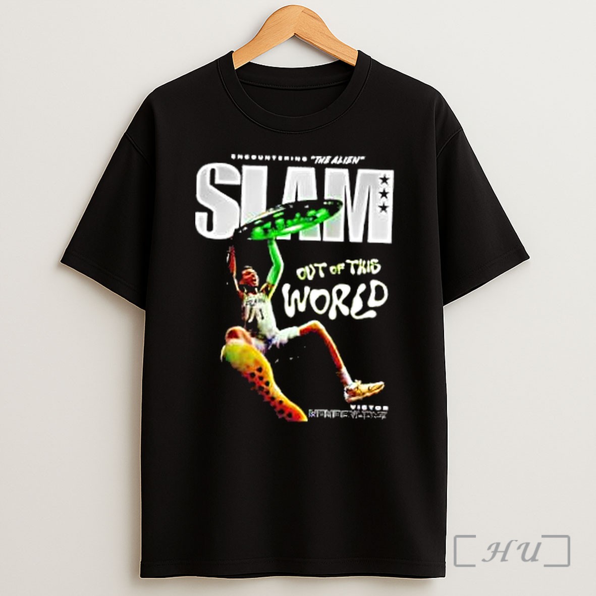 Officials Encountering The Alien Slam Out Of This World Victor Wembanyama Shirt