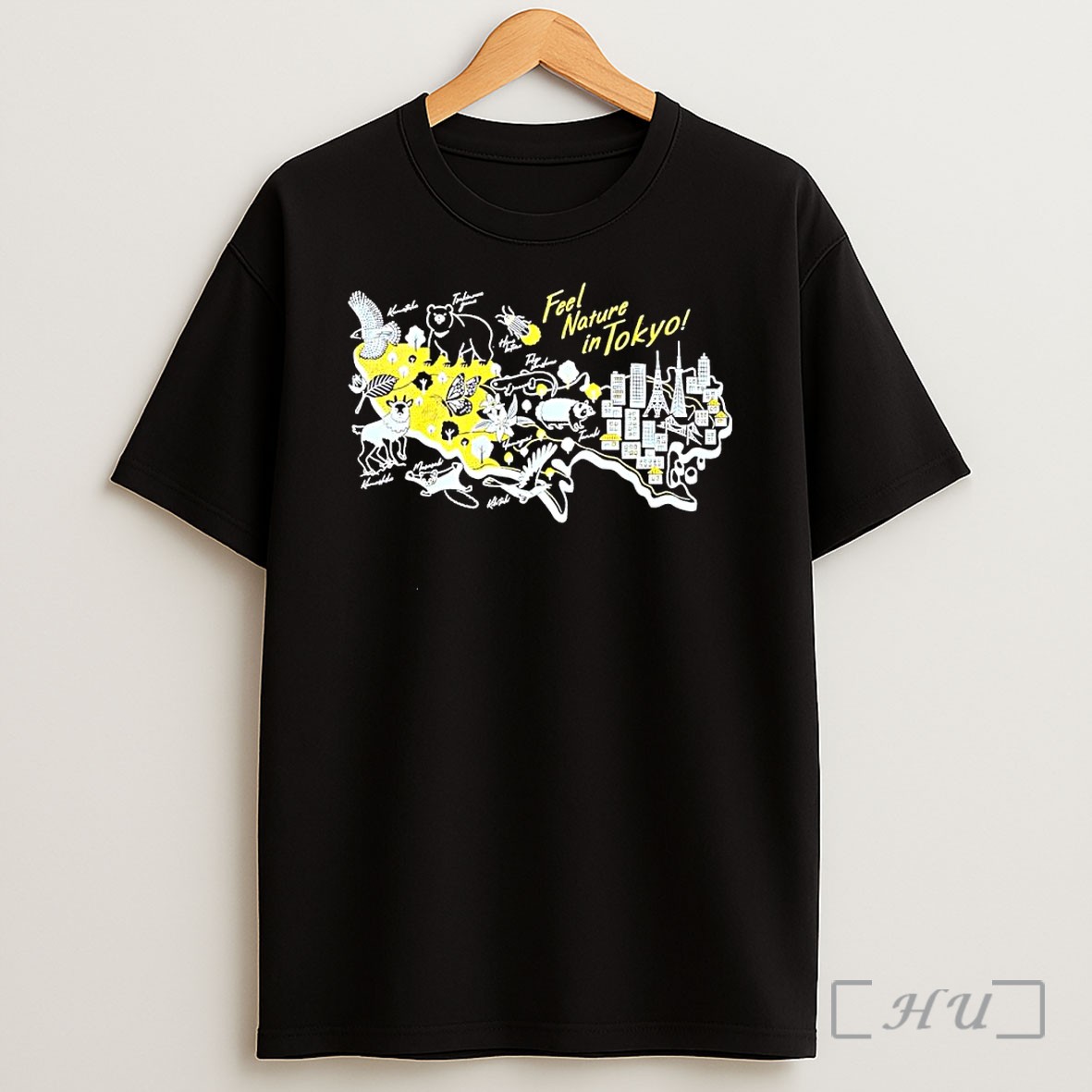 Officials Feel Nature In Tokyo Map Animal Shirt