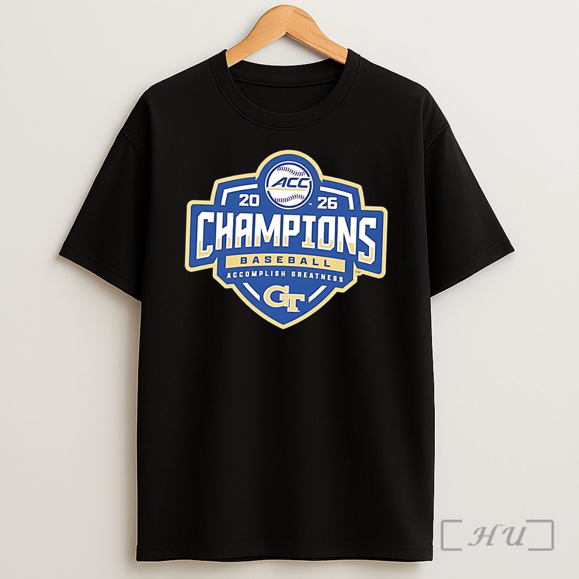 Officials Georgia Tech Yellow Jackets Baseball Acc Tournament Champions 2026 Locker Room Tee Shirt