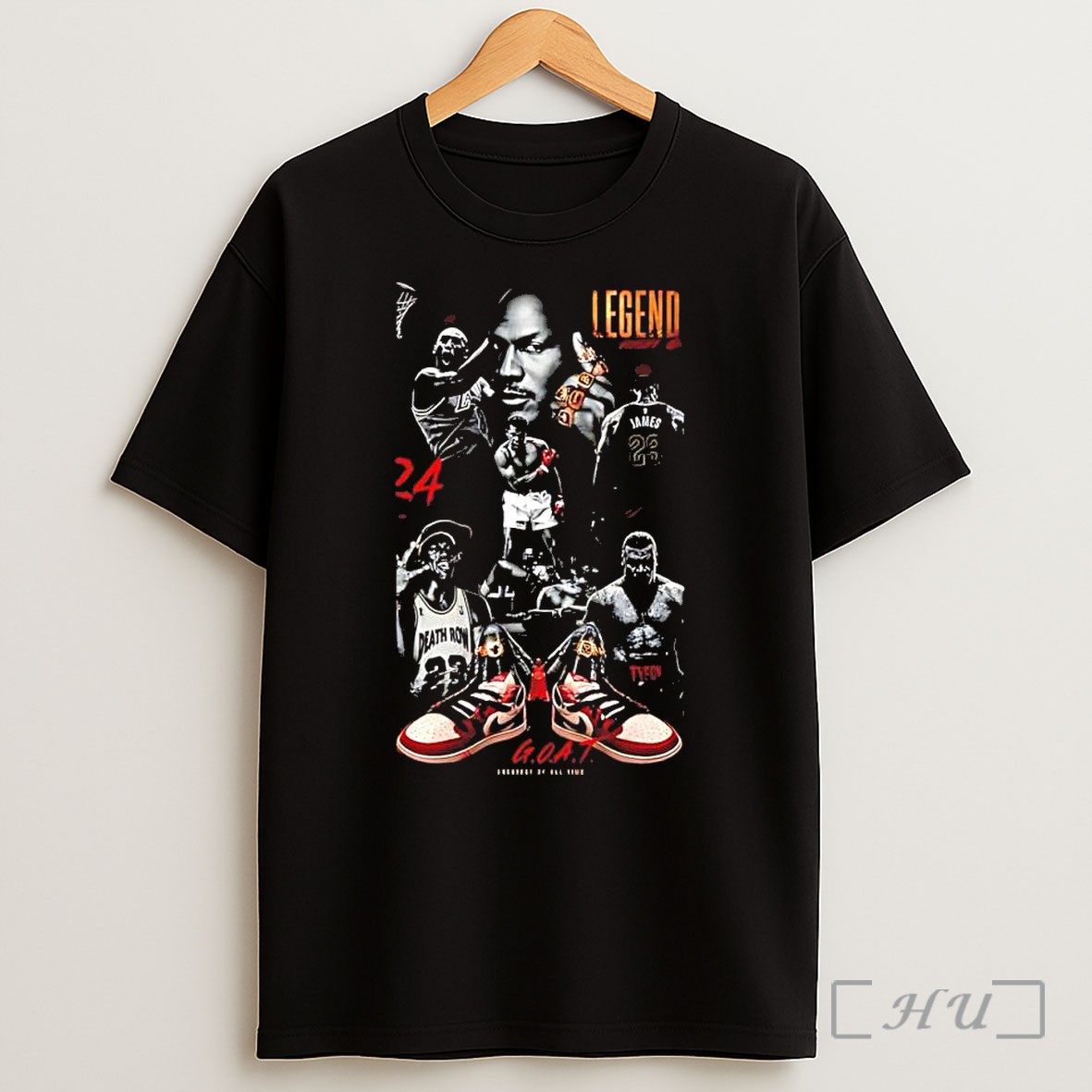 Officials Goat Legends Michael Jordan Lebron James Muhammad Ali Mike Tyson Shirt