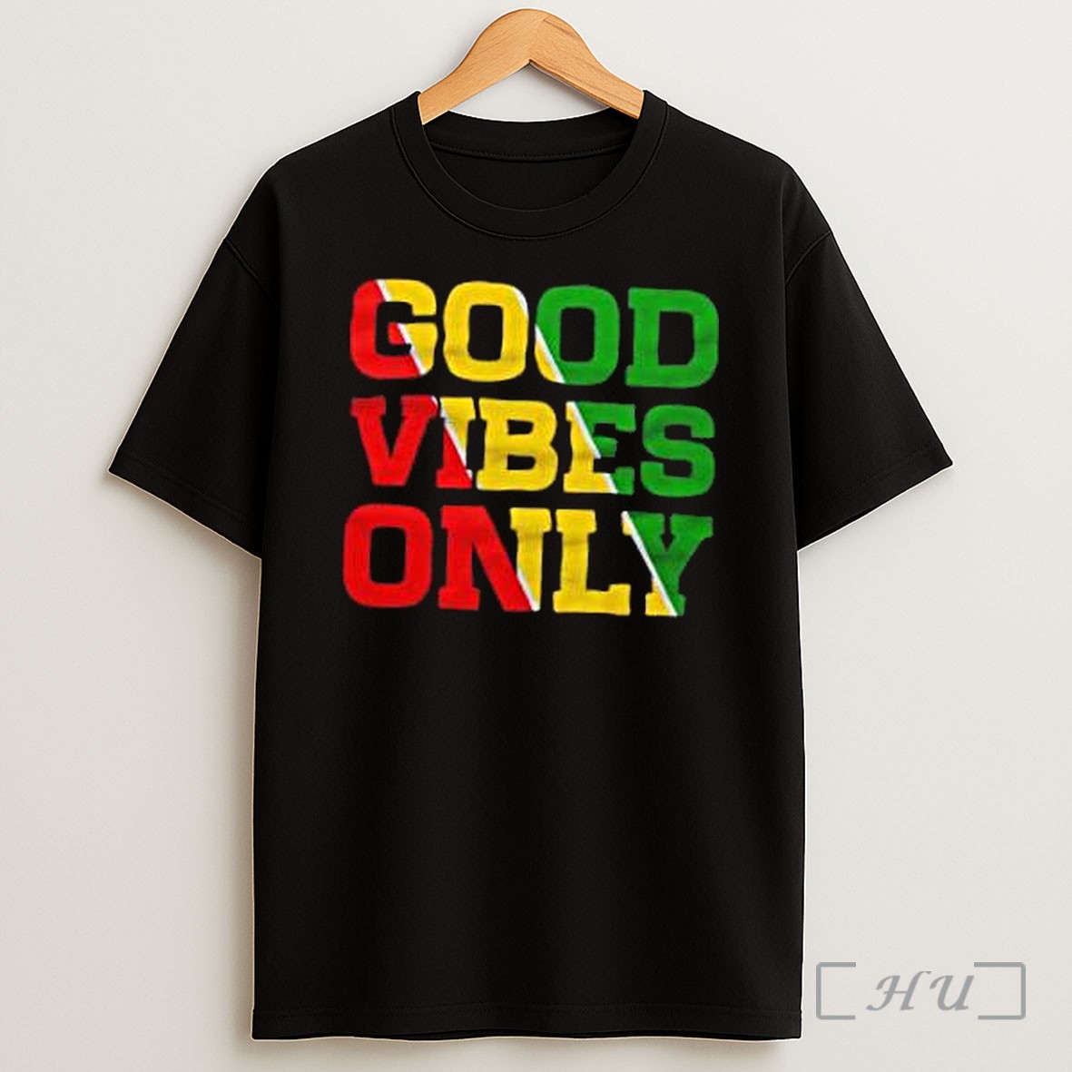 Officials Good Vibes Only Guyana Flag Shirt